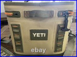 YETI Hopper Flip 8 Portable soft Cooler bag Field Tan/Blaze Orange withstrap rare