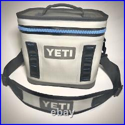 YETI Hopper Flip 8 Soft Cooler FOG GRAY / TAHOE BLUE Retired & Discontinued