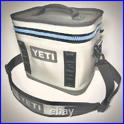 YETI Hopper Flip 8 Soft Cooler FOG GRAY / TAHOE BLUE Retired & Discontinued