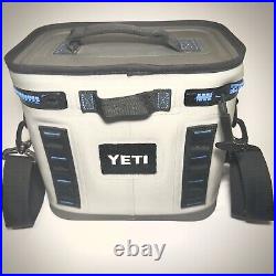 YETI Hopper Flip 8 Soft Cooler FOG GRAY / TAHOE BLUE Retired & Discontinued