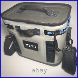 YETI Hopper Flip 8 Soft Cooler FOG GRAY / TAHOE BLUE Retired & Discontinued