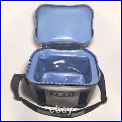 YETI Hopper Flip 8 Soft Cooler FOG GRAY / TAHOE BLUE Retired & Discontinued