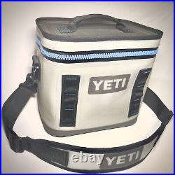 YETI Hopper Flip 8 Soft Cooler FOG GRAY / TAHOE BLUE Retired & Discontinued