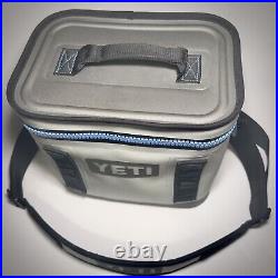 YETI Hopper Flip 8 Soft Cooler FOG GRAY / TAHOE BLUE Retired & Discontinued