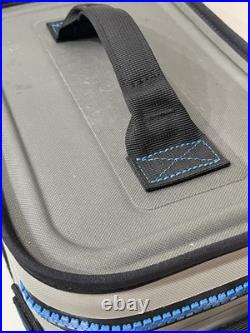 YETI Hopper Flip 8 Soft Cooler FOG GRAY? Tahoe Blue? & Shoulder Strap NICE! EUC