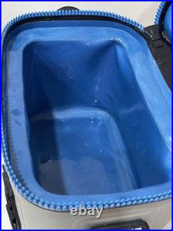 YETI Hopper Flip 8 Soft Cooler FOG GRAY? Tahoe Blue? & Shoulder Strap NICE! EUC