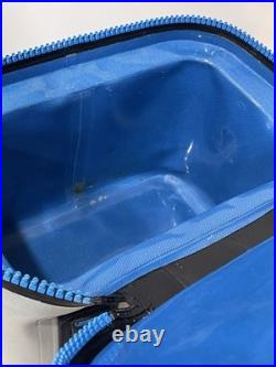 YETI Hopper Flip 8 Soft Cooler FOG GRAY? Tahoe Blue? & Shoulder Strap NICE! EUC
