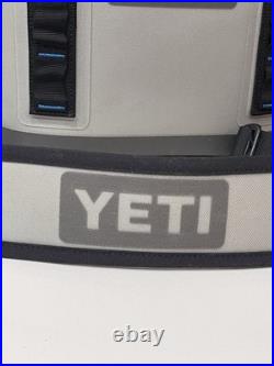 YETI Hopper Flip 8 Soft Cooler FOG GRAY? Tahoe Blue? & Shoulder Strap NICE! EUC