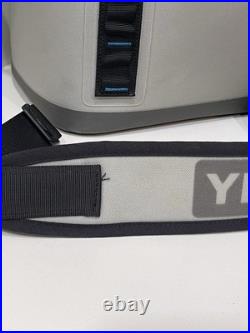 YETI Hopper Flip 8 Soft Cooler FOG GRAY? Tahoe Blue? & Shoulder Strap NICE! EUC
