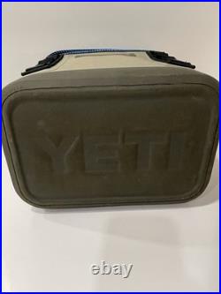 YETI Hopper Flip 8 Soft Cooler? Fog Gray Tahoe Blue With Shoulder Strap & Bag