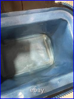 YETI Hopper Flip 8 Soft Cooler? Fog Gray Tahoe Blue With Shoulder Strap & Bag