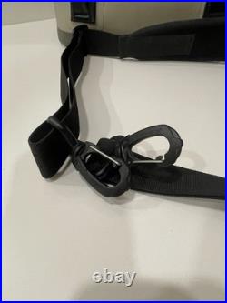 YETI Hopper Flip 8 Soft Cooler? Fog Gray Tahoe Blue With Shoulder Strap & Bag