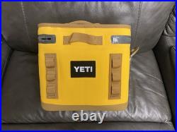 YETI Hopper Flip 8 Soft Cooler -NEVER USED- Alpine Yellow Discontinued Color