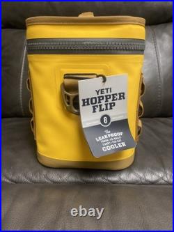 YETI Hopper Flip 8 Soft Cooler -NEVER USED- Alpine Yellow Discontinued Color