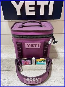 YETI Hopper Flip 8 Soft Cooler NORDIC PURPLE NWOTs+Sunrise&custom Aftermkt patch