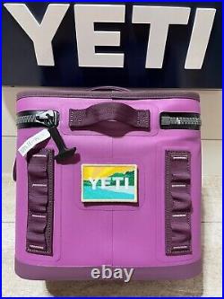 YETI Hopper Flip 8 Soft Cooler NORDIC PURPLE NWOTs+Sunrise&custom Aftermkt patch