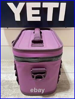 YETI Hopper Flip 8 Soft Cooler NORDIC PURPLE NWOTs+Sunrise&custom Aftermkt patch