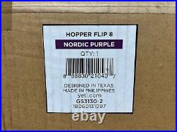 YETI Hopper Flip 8 Soft Cooler NORDIC PURPLE NWOTs+Sunrise&custom Aftermkt patch