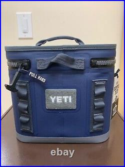 YETI Hopper Flip 8 Soft Cooler Navy NEW FREE SHIPPING