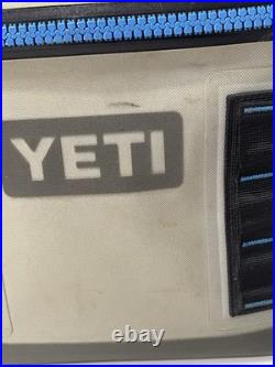 YETI Hopper Flip 8 Soft Portable Cooler? Fog Gray Tahoe Blue With Shoulder Strap