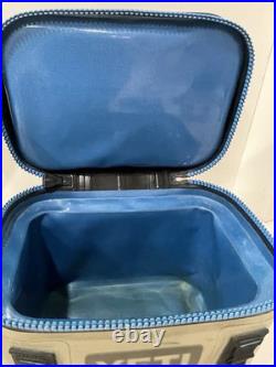 YETI Hopper Flip 8 Soft Portable Cooler? Fog Gray Tahoe Blue With Shoulder Strap