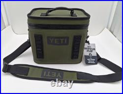 YETI Hopper Flip 8 Soft-Side Cooler, Olive / Black 100% Leakproof, NWT