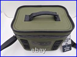 YETI Hopper Flip 8 Soft-Side Cooler, Olive / Black 100% Leakproof, NWT