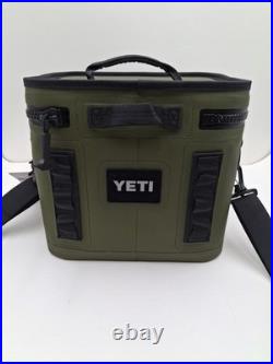 YETI Hopper Flip 8 Soft-Side Cooler, Olive / Black 100% Leakproof, NWT