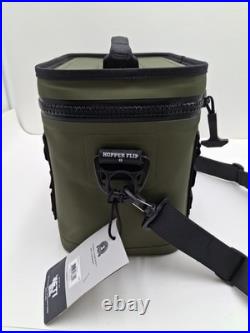 YETI Hopper Flip 8 Soft-Side Cooler, Olive / Black 100% Leakproof, NWT