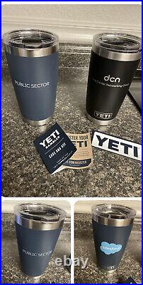YETI Hopper Flip 8qt Soft Cooler, Charcoal & 2 YETI TUMBLERS W LOGOS 20oz New