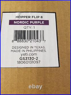 YETI Hopper Flip 8qt Soft Cooler, Nordic Purple- Free Shipping BRAND NEW