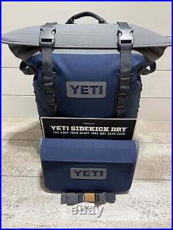 YETI Hopper M20 Backpack Cooler withMagShield Access Navy+Matching Sidekick Dry