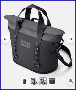 YETI Hopper M30 Soft Cooler Large Tote Bag Charcoal Gray withShoulder Strap