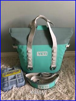 YETI Hopper M30 Soft Cooler withBONUS ARTIC ICE LTD. ED AQUIFER BLUE NEW no TAGS