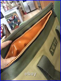 YETI Hopper Two 20 Liter Soft-Sided Cooler Bag Field Tan Blaze Orange Discontinu