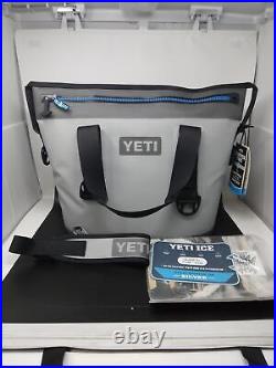 YETI Hopper Two 20 Portable Cooler, Fog Gray/Tahoe Blue