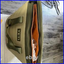 YETI Hopper Two 30 Portable Cooler Field Tan/Blaze Orange EUC