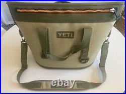 YETI Hopper Two 30 Portable Cooler Fog Tan/ Hunter Green / Blaze Orange RETIRED