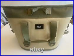 YETI Hopper Two 30 Portable Cooler Fog Tan/ Hunter Green / Blaze Orange RETIRED