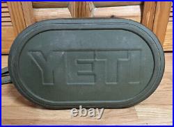 YETI Hopper Two 30 Portable Soft Cooler Bag Tote Green Tan Orange Zipper Broken