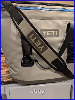 YETI Hopper Two 30 Soft Cooler Fog Gray Tahoe Blue Discontinued