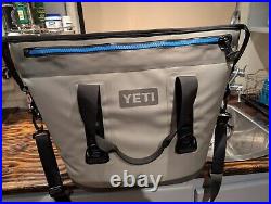 YETI Hopper Two 30 Soft Cooler Fog Gray Tahoe Blue Discontinued