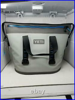 YETI Hopper Two 40 Portable Cooler, Fog Gray/Tahoe Blue
