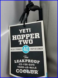 YETI Hopper Two 40 Portable Cooler, Fog Gray/Tahoe Blue