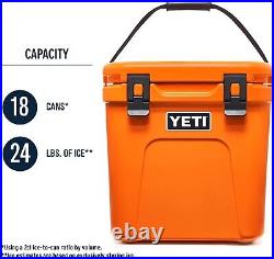 YETI KING CRAB ORANGE ROADIE 24 COOLER- OUT OF PRODUCTION Rare NEW