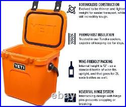 YETI KING CRAB ORANGE ROADIE 24 COOLER- OUT OF PRODUCTION Rare NEW