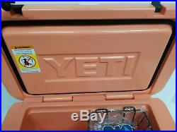 YETI Limited Edition CORAL Tundra 45 Cooler NEW in BOX + YETI Window Decal