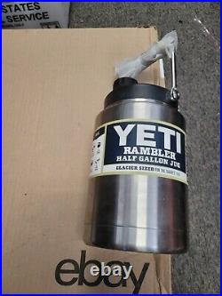 YETI RAMBLER HALF GALLON JUG STAINLESS STEEL Same Day Free Shipping