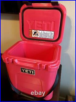 YETI ROADIE 24 Hard Cooler LTD ED/RETIRED COLOR BIMINI PINK STORE DISPLAY COOLER