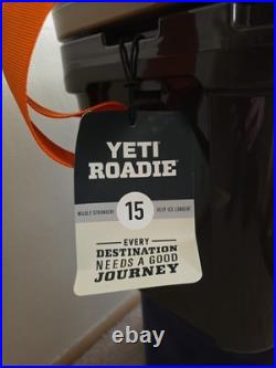 YETI Roadie 15 Hard Cooler WETLANDS BROWN NEW